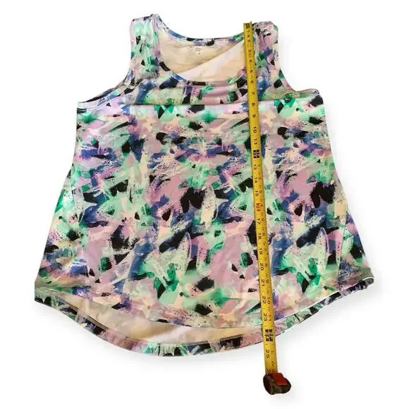 Member’s Mark Active Tank Top Women’s Medium Paint Dash Print Workout Shirt NWOT - Picture 5 of 7